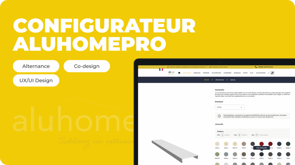 Présentation de mon projet d'alternance sur le configurateur